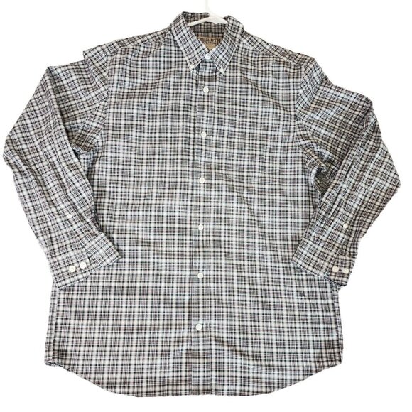 Duluth Trading Co Shirt Mens Sz Medium Plaid Multicolor Button Down Long‎ Sleeve - Picture 1 of 13
